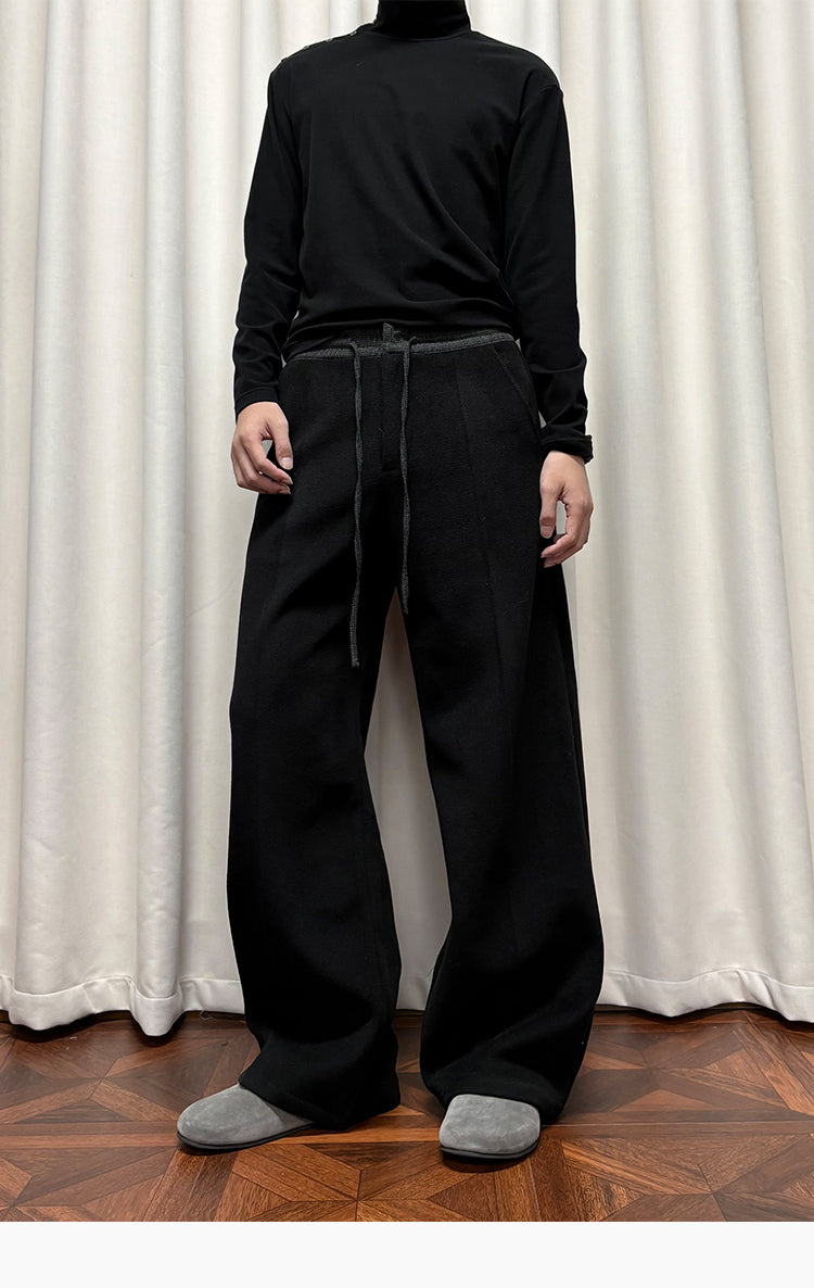 Wool Straight Pants