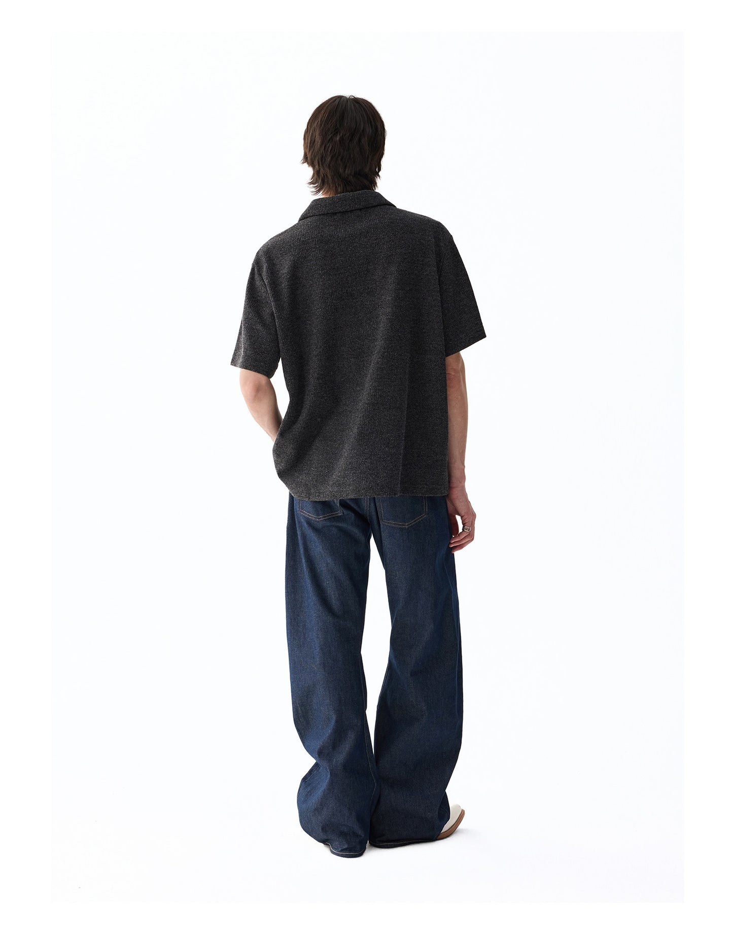 Basic Relaxed-Fit Denim Pants