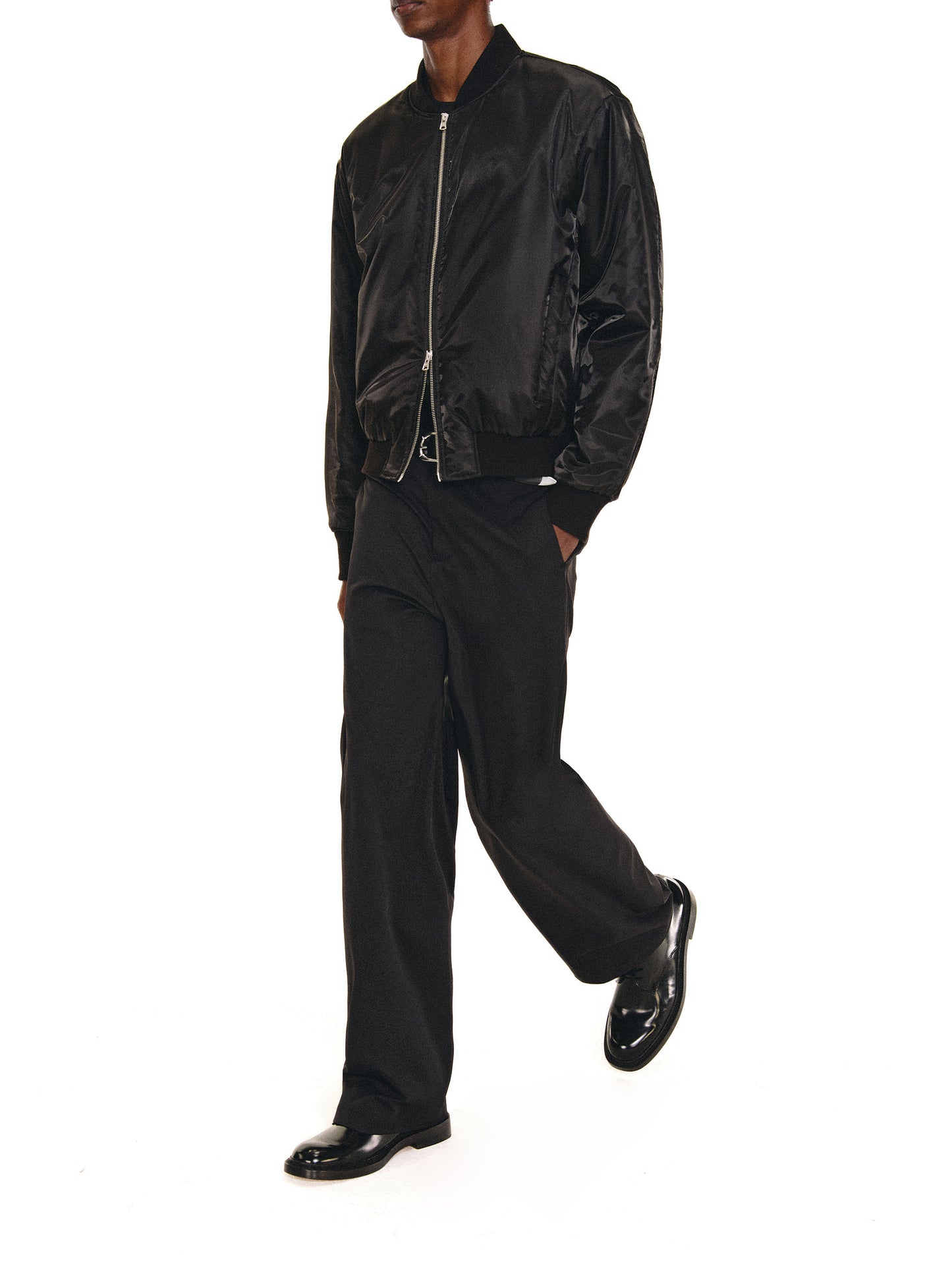 Glossy Bomber Jacket