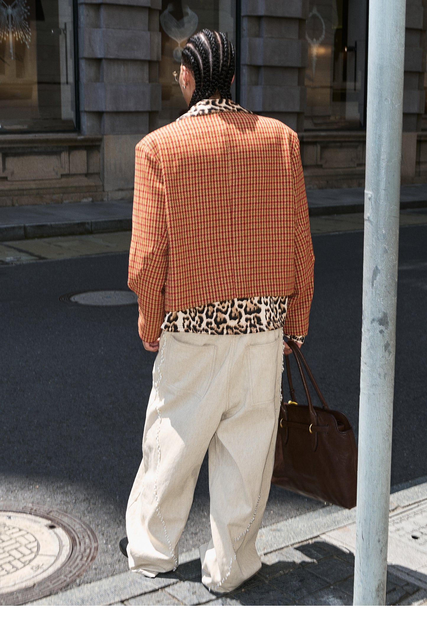 Baggy Straight Wide-Leg Pants