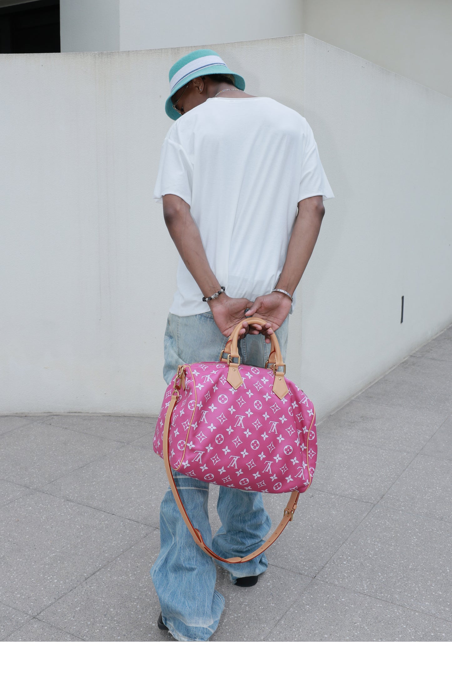 Hand painted round neck T-shirt