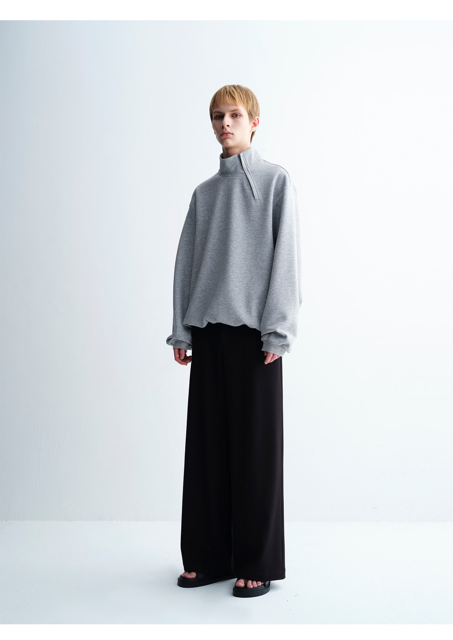 Asymmetrical Zip-Up Sweatshirt