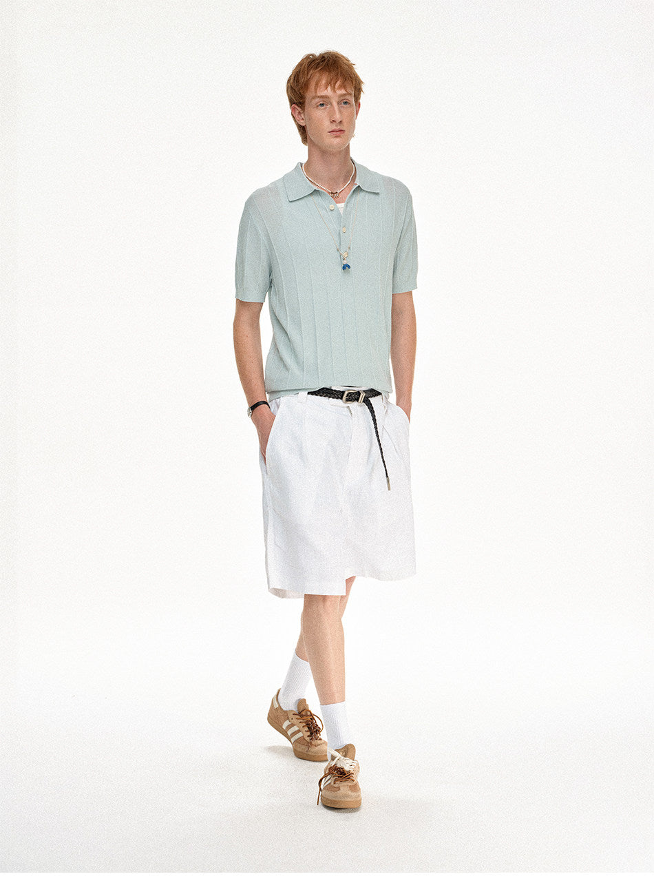 High-Quality Knit Polo Shirt