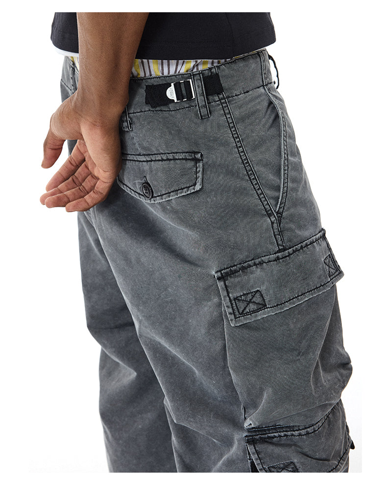 Four-pocket cropped pants