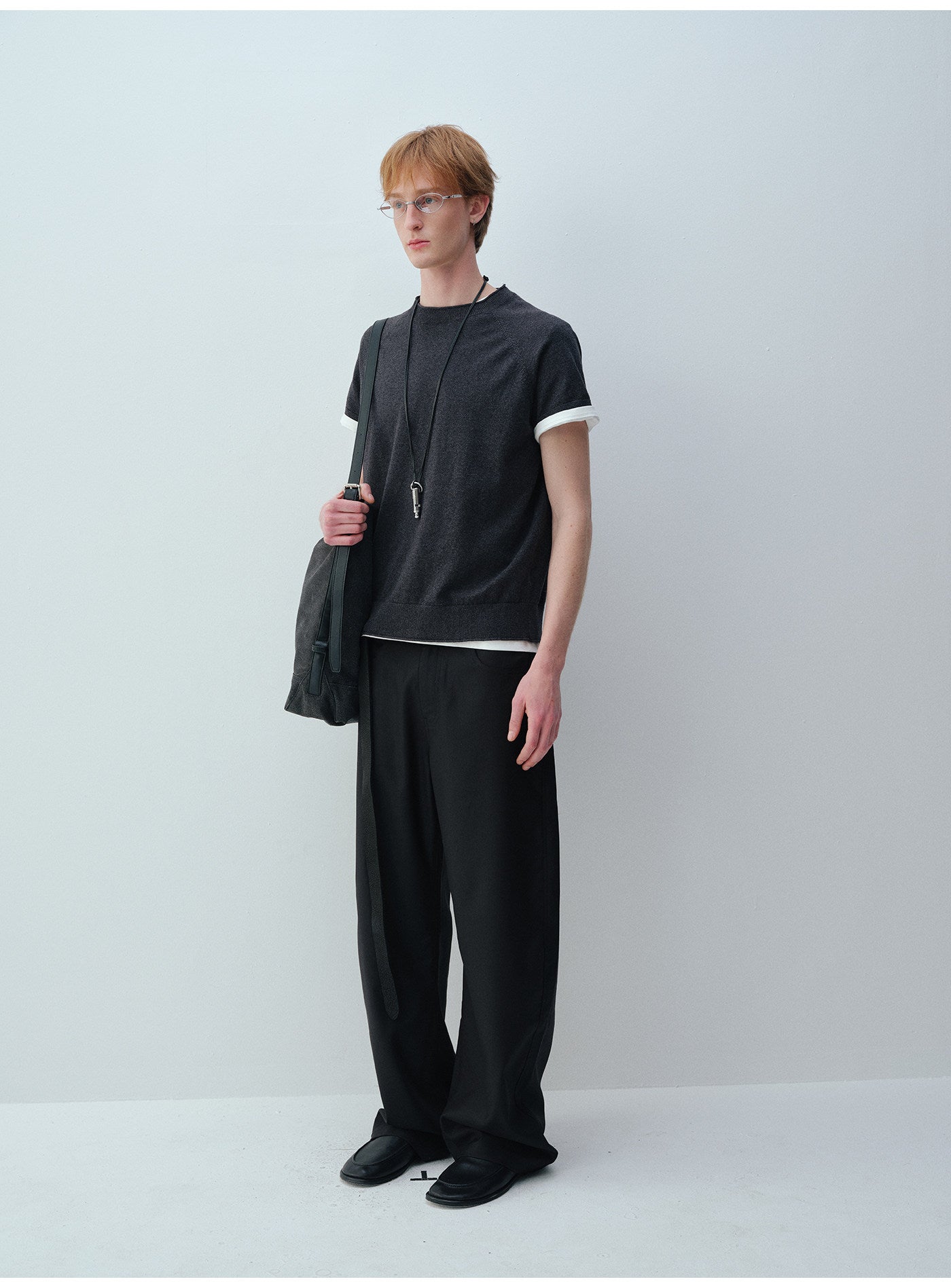 롤드 헴 래글런 티셔츠