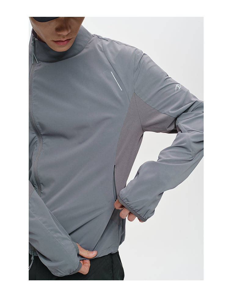 Zipper stand collar jacket
