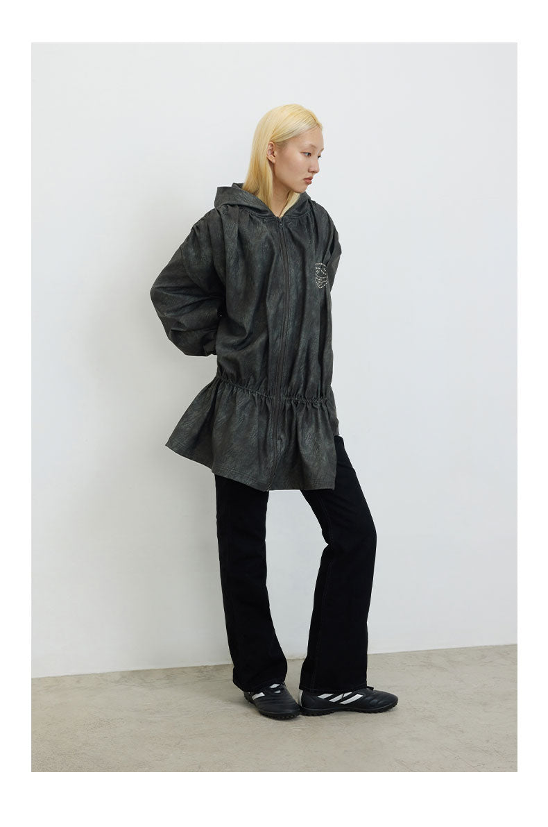 Peplum Leather Jacket