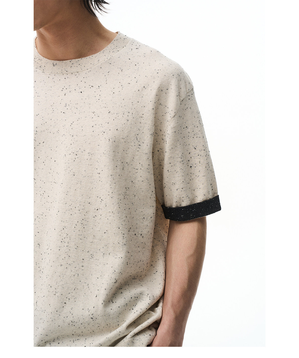 Color-Point Knit Shirt