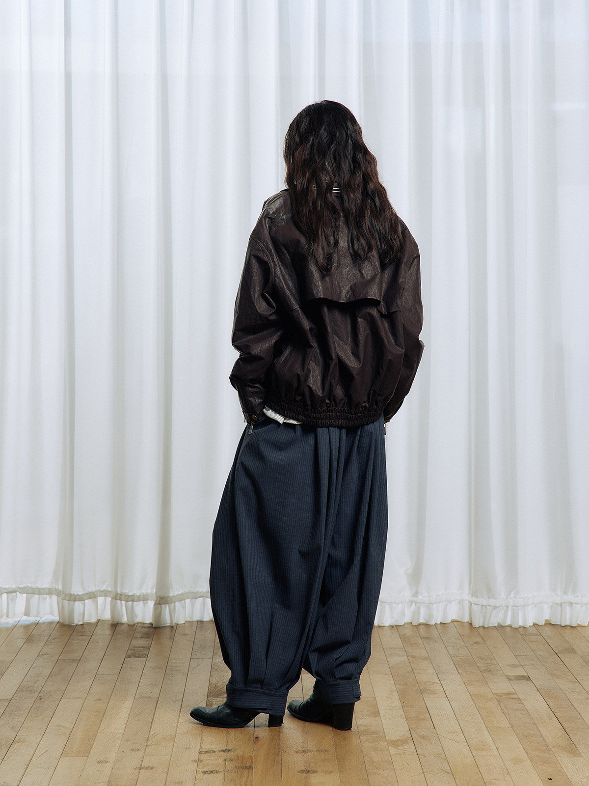 Pleated Balloon Pants