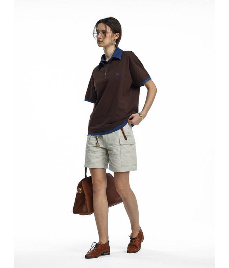 Faux Two-Piece Polo Shirt