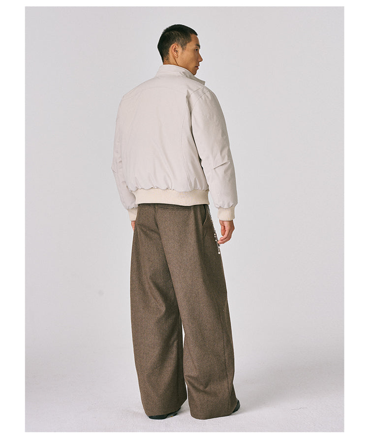 Harrington Check Pattern Down Jacket