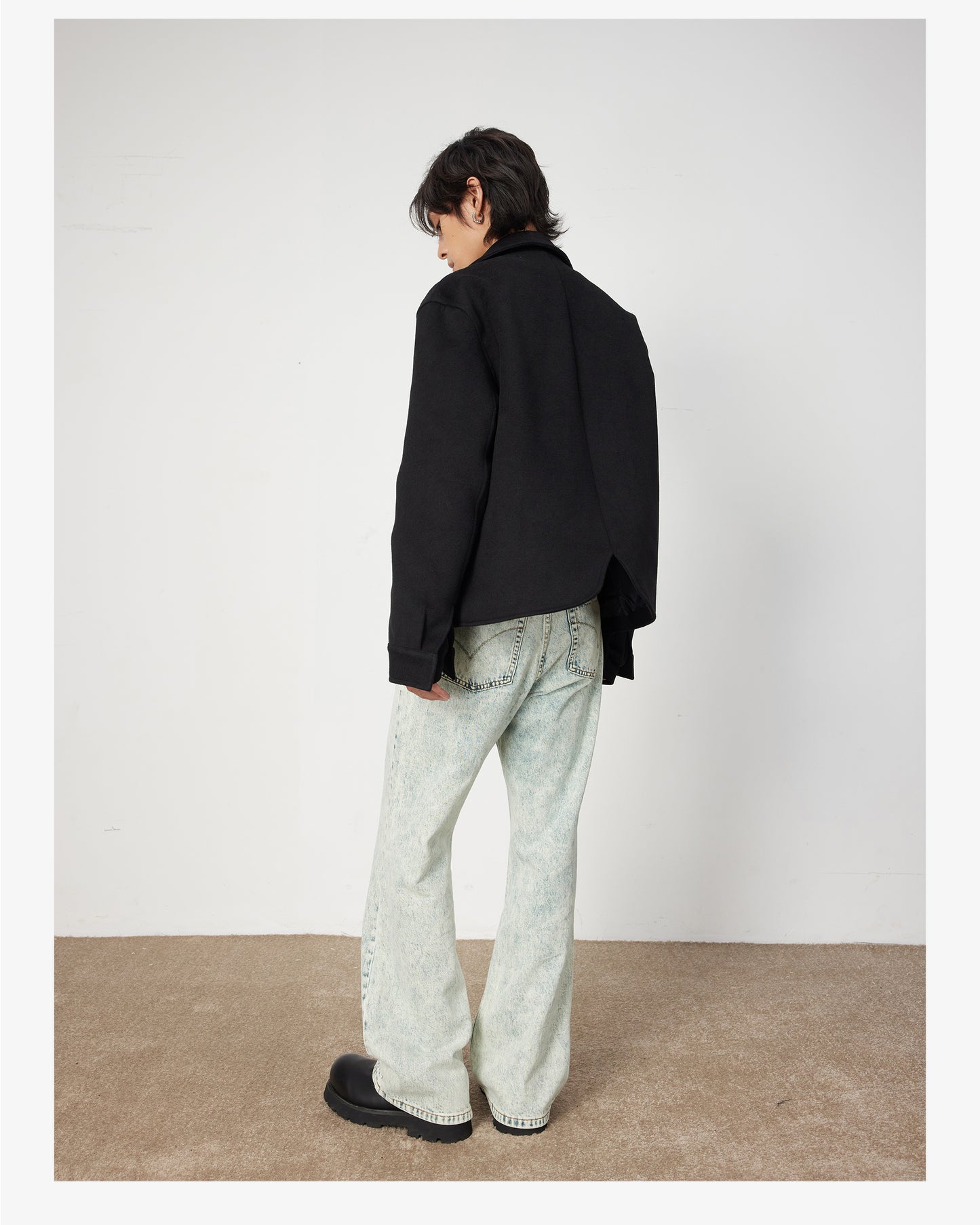 Straight Solid Color Jeans