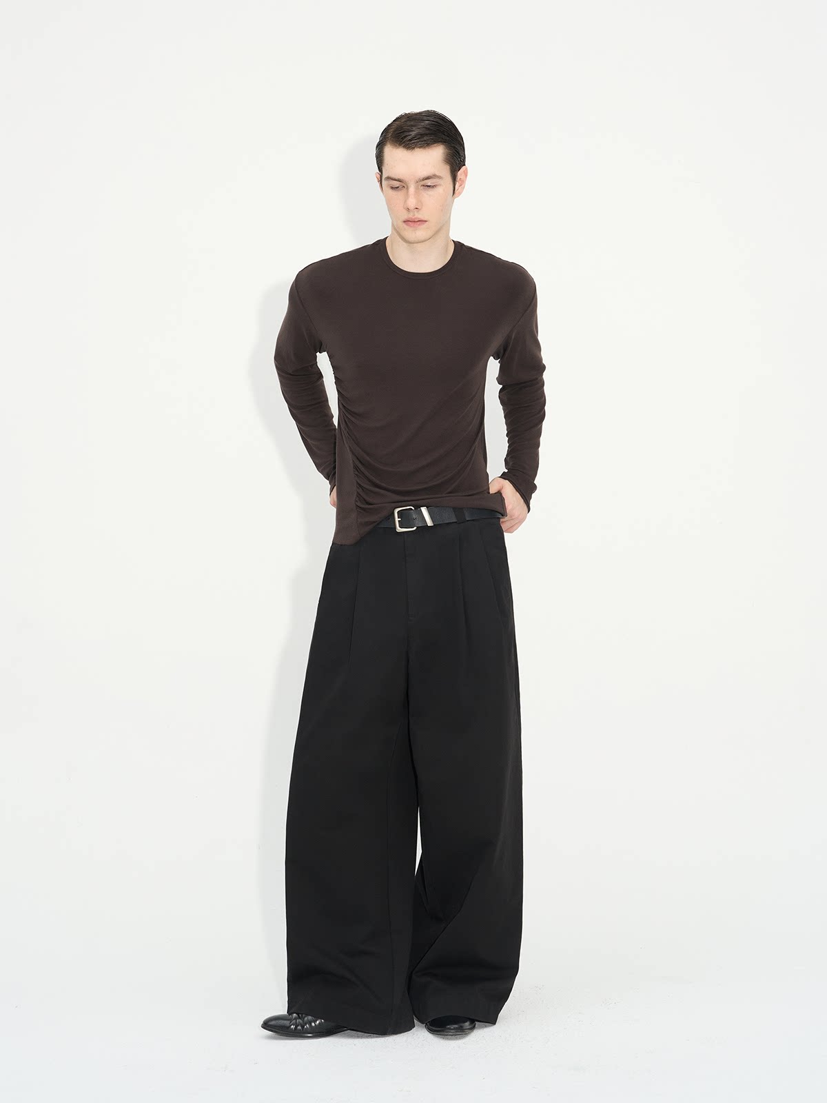 Wrinkle-processed T-shirt