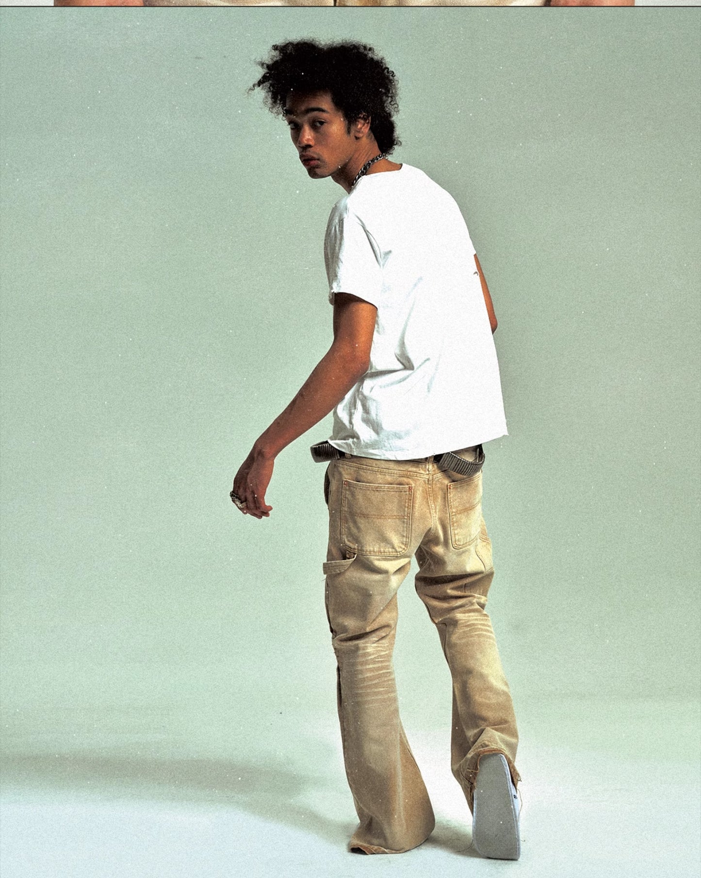 Damaged Medal Print T-Shirt