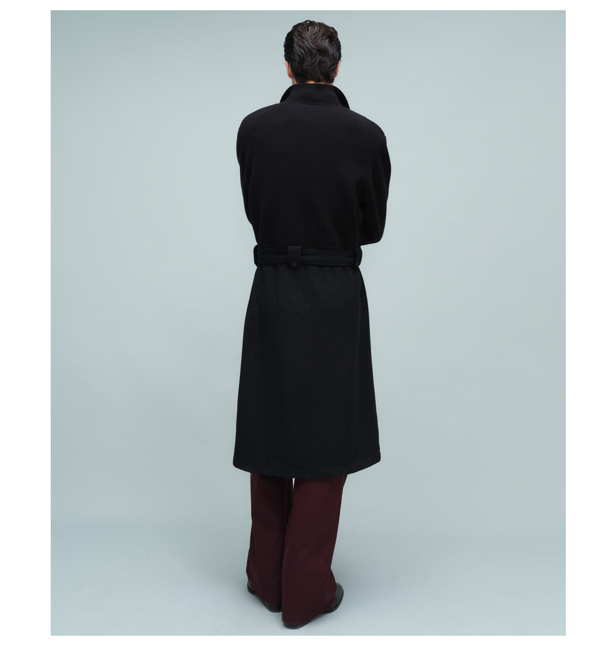 Segment Design Drop-Shoulder Coat