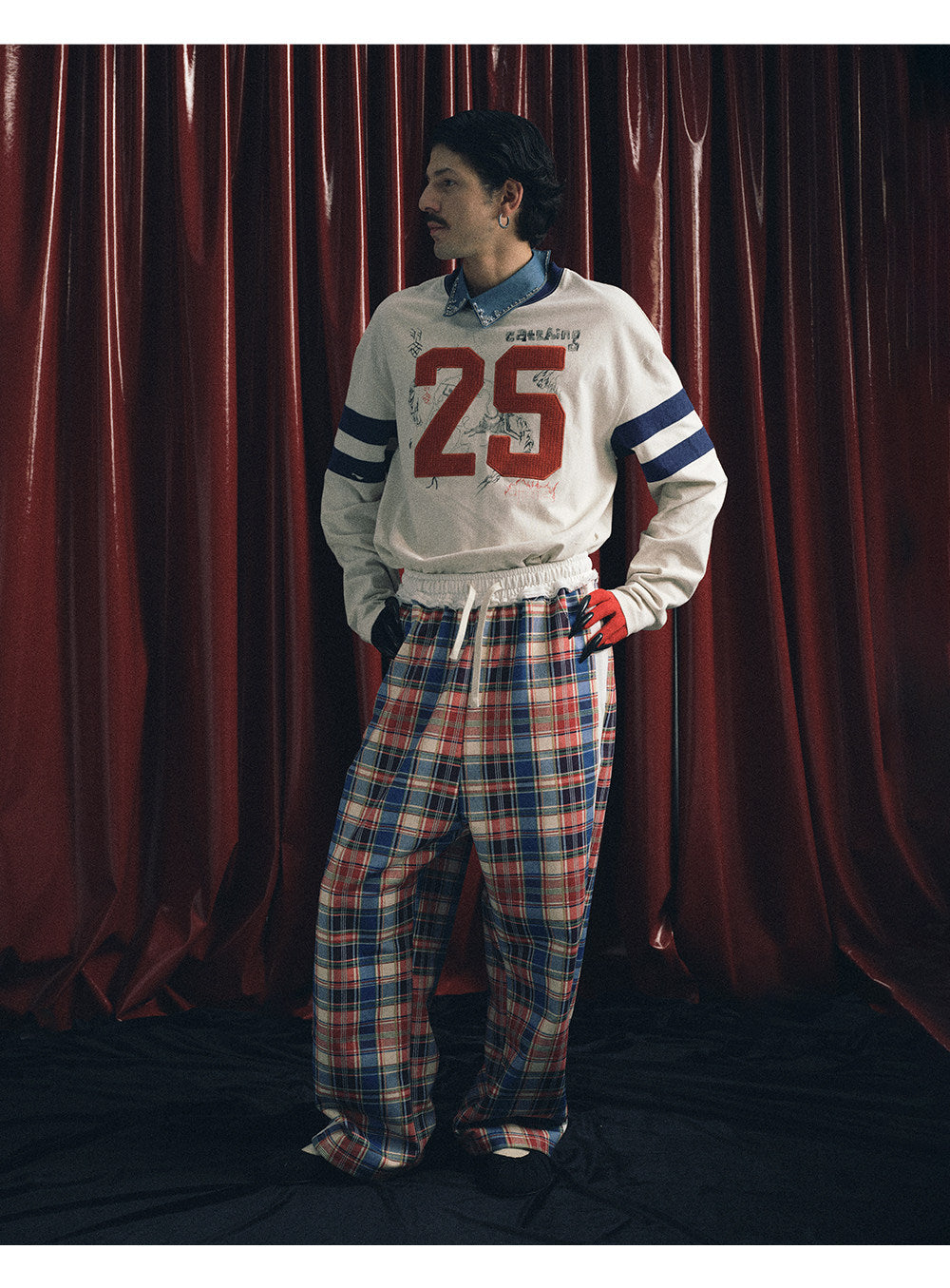 Color Block Embroidered T-Shirt