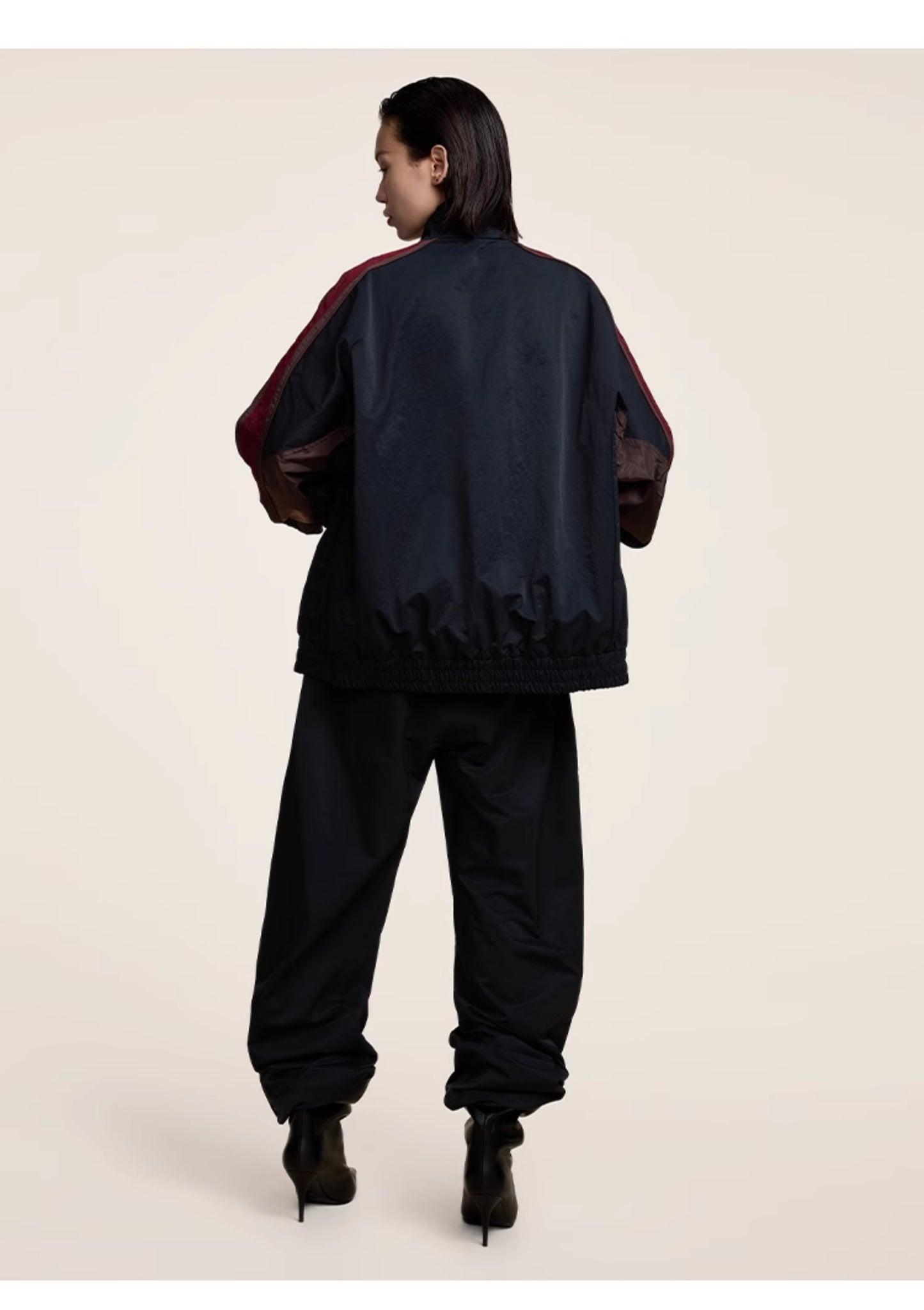 Colorblock Loose Sport Casual Jacket