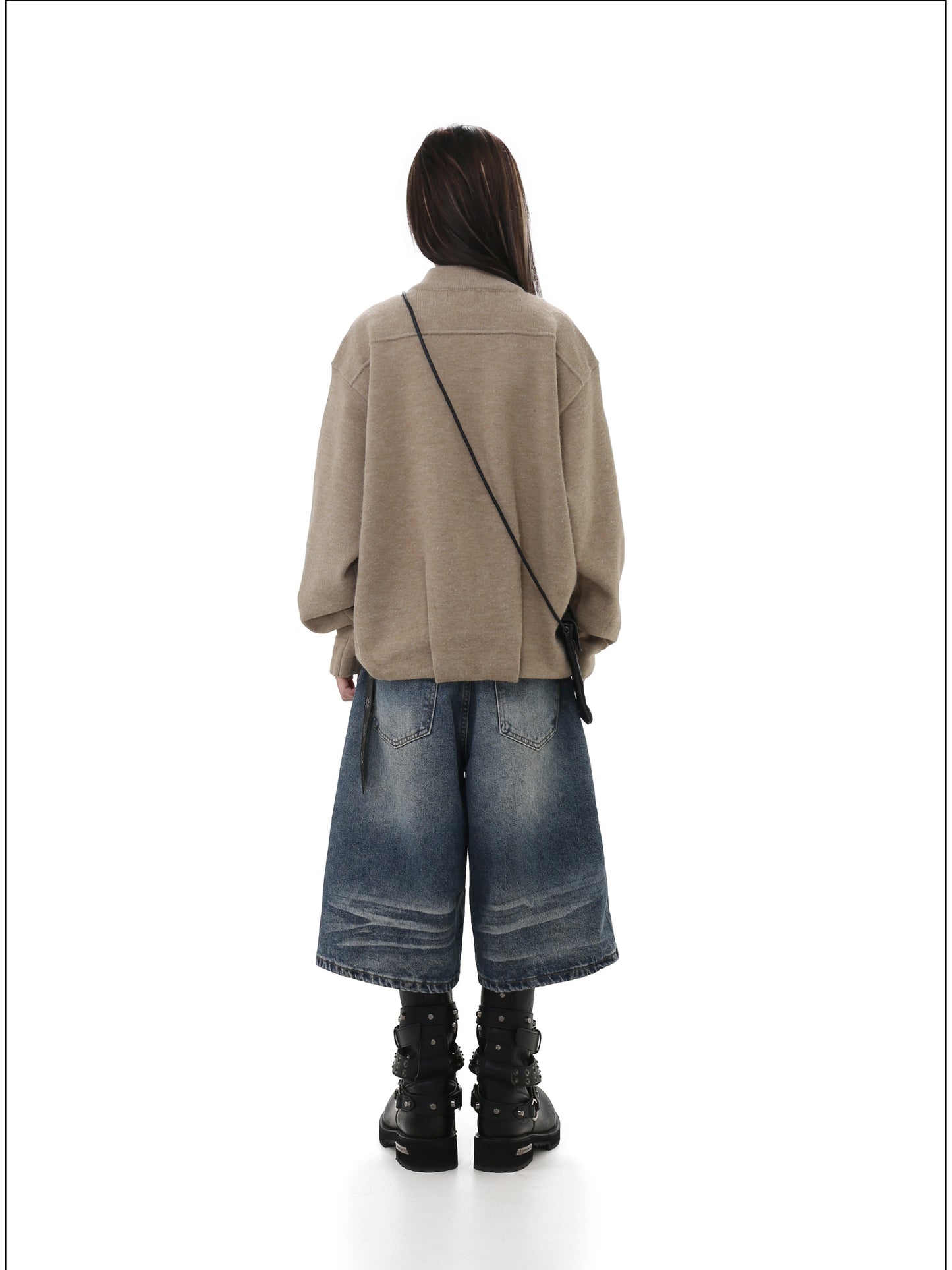 Patchwork V-Neck Sweater