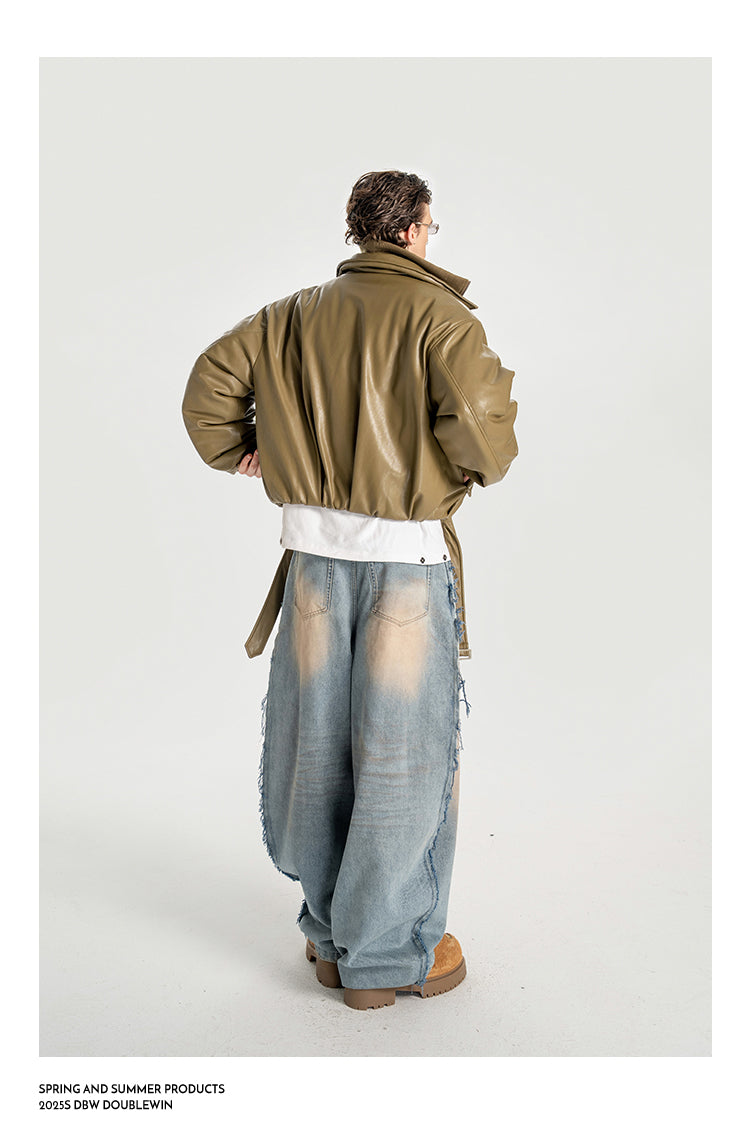 Glossy Double-Layer Color Jacket