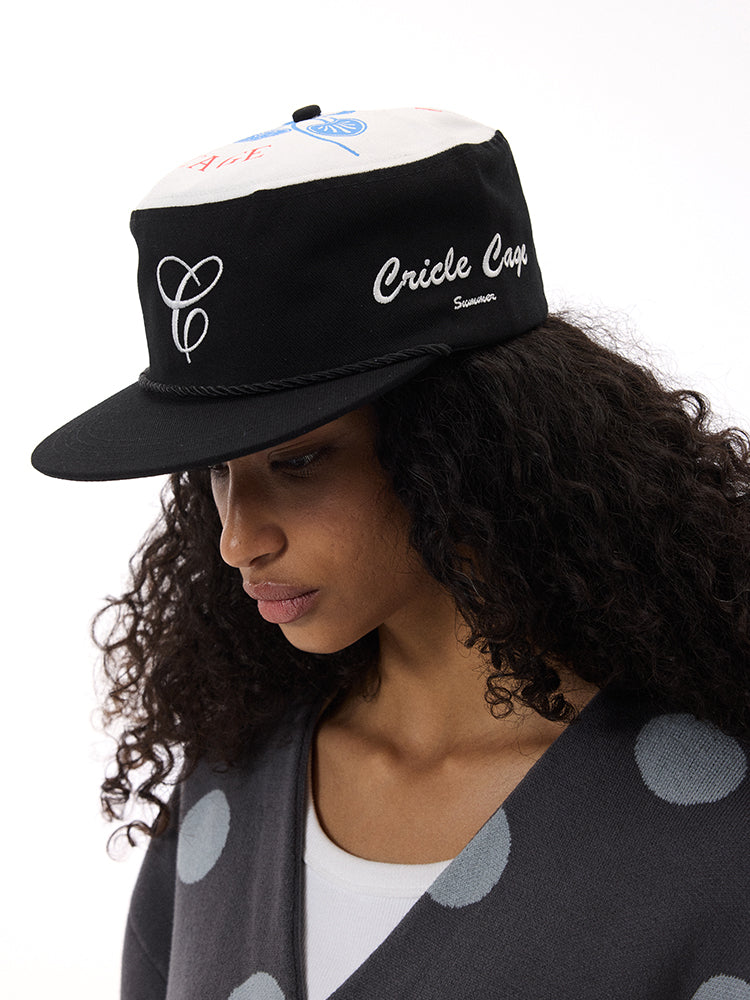 Flat Top Embroidery Cap
