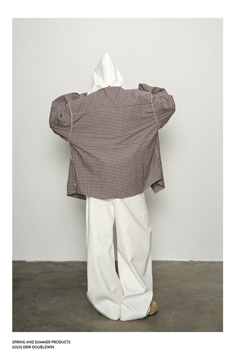 Contrast Color Fake Two-Piece Sweatshirt