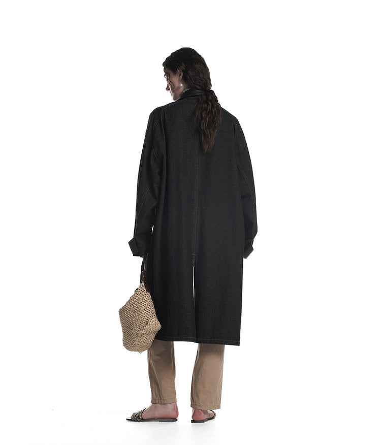 Patchwork Trench Coat