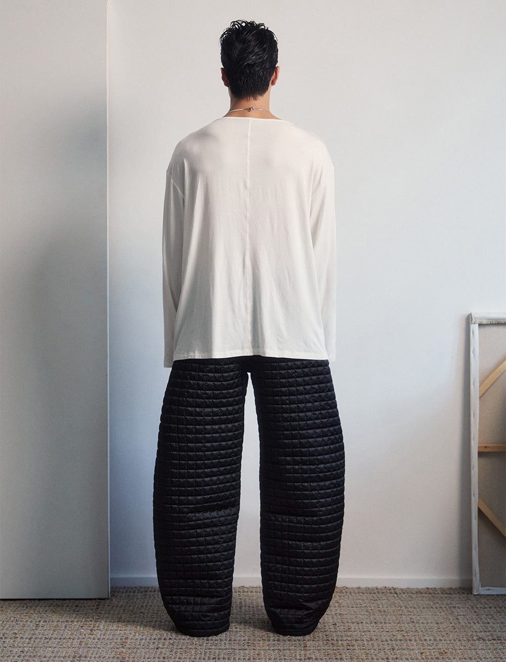 Checkered Cotton Casual Pants