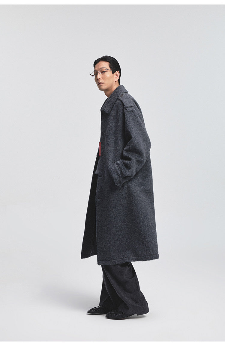 Single-faced Wool Coat