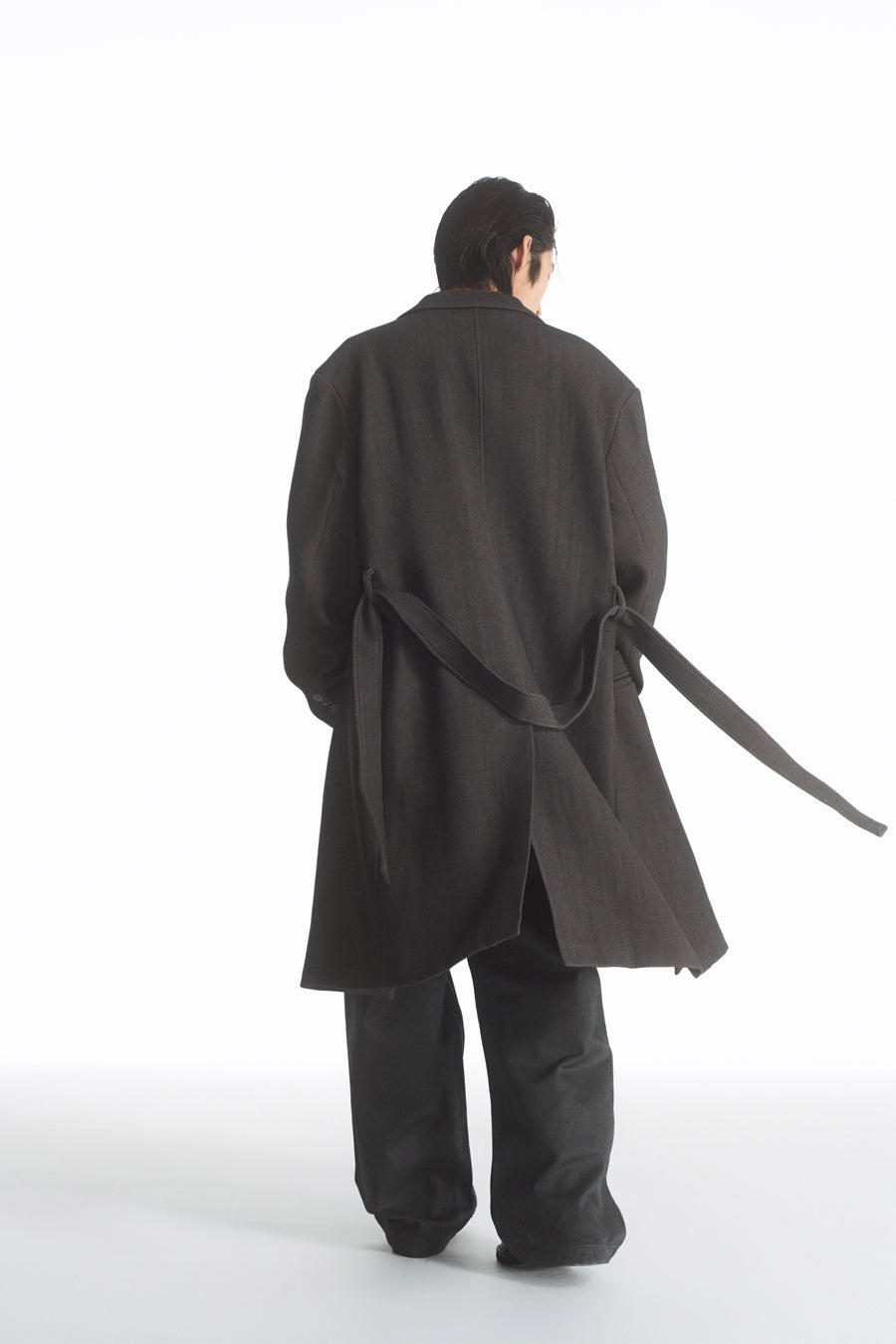 PU coated straight jeans