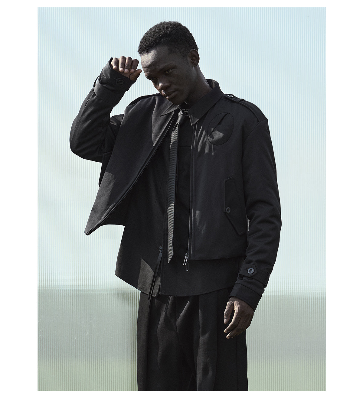 No-Collar Cotton Jacket