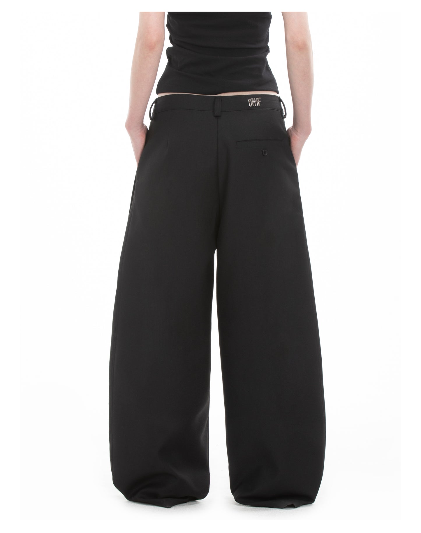 Versatile Draped Design Wide Leg Pants