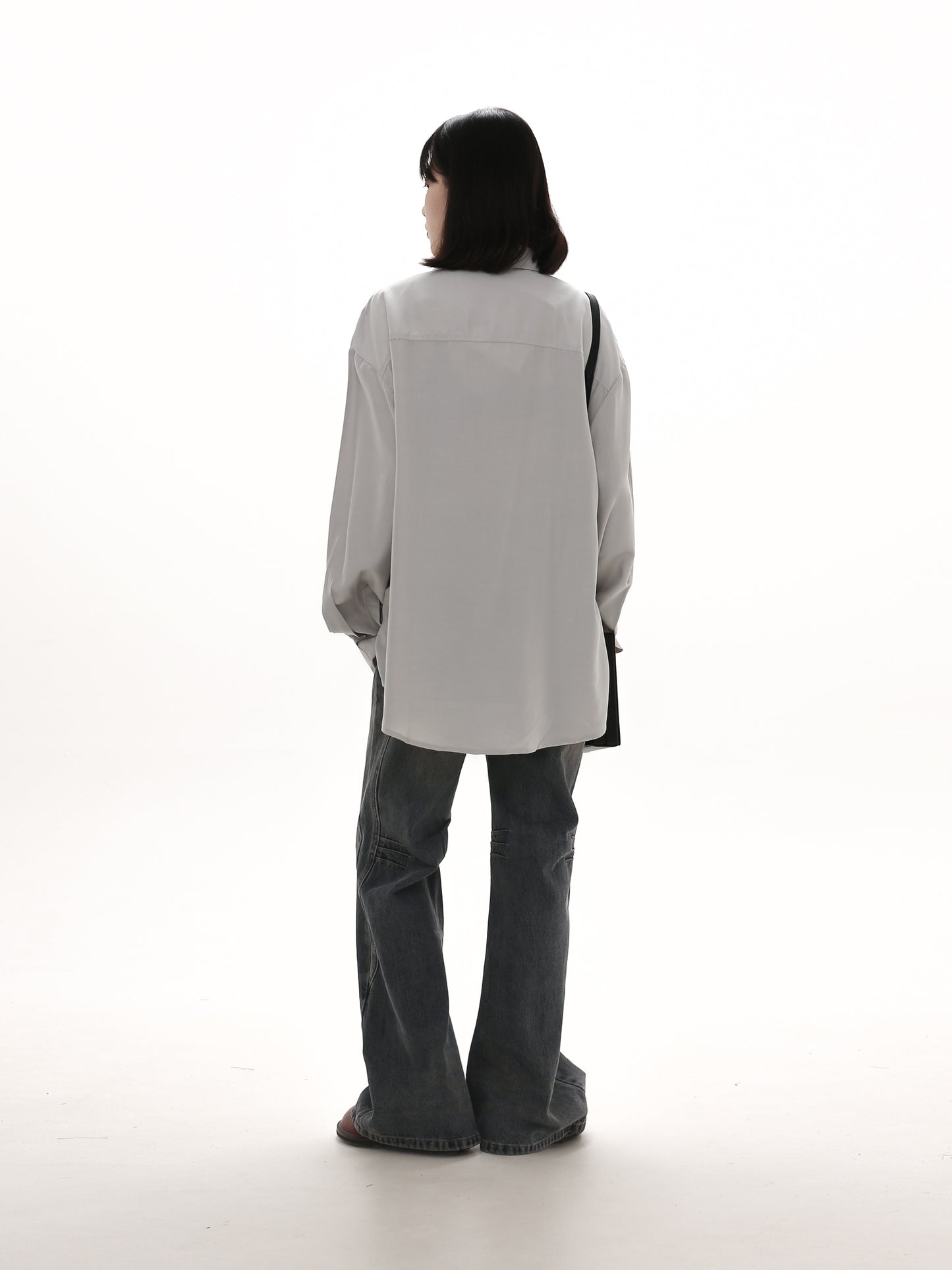 Retro Damaged Striped Jeans