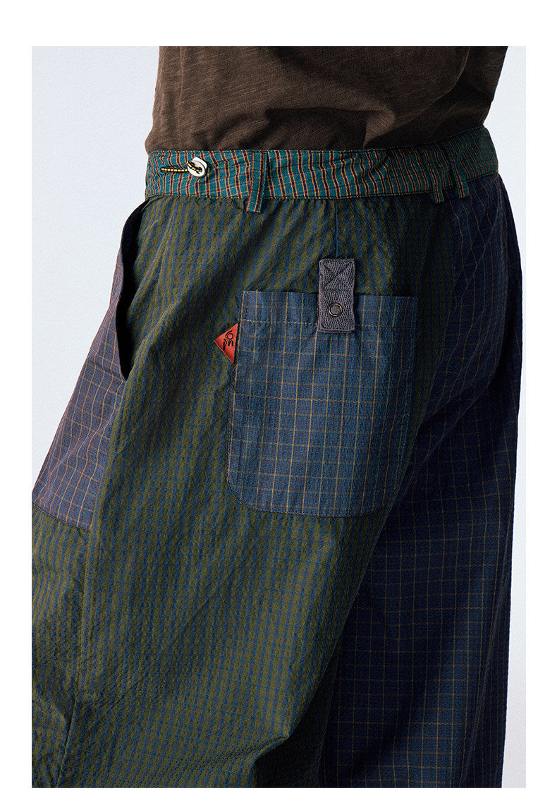 Color-Block Paratrooper Pants