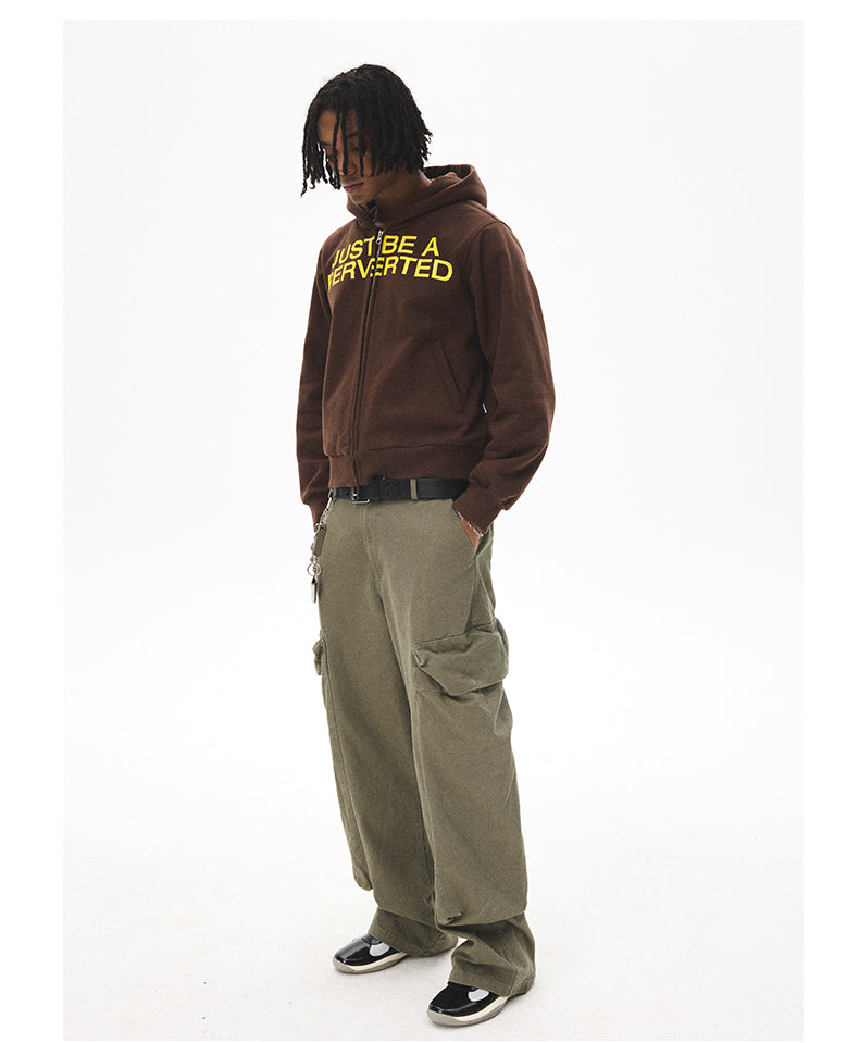 Letter Print Hooded Sweatshirt