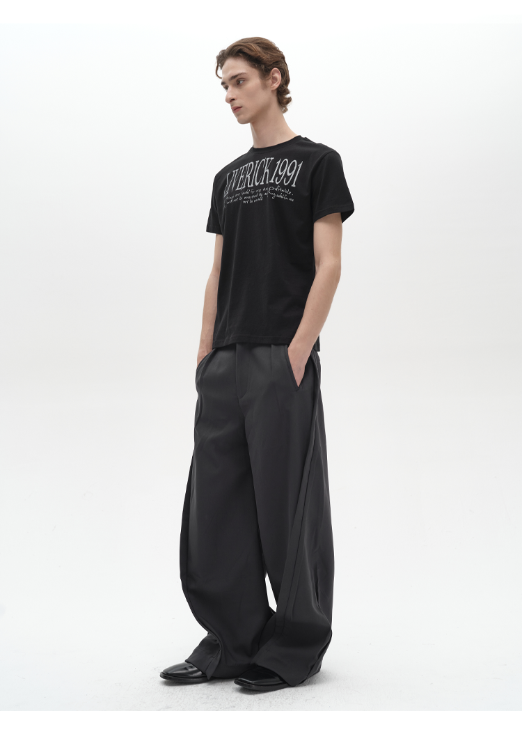 Lightweight Slogan T-Shirt