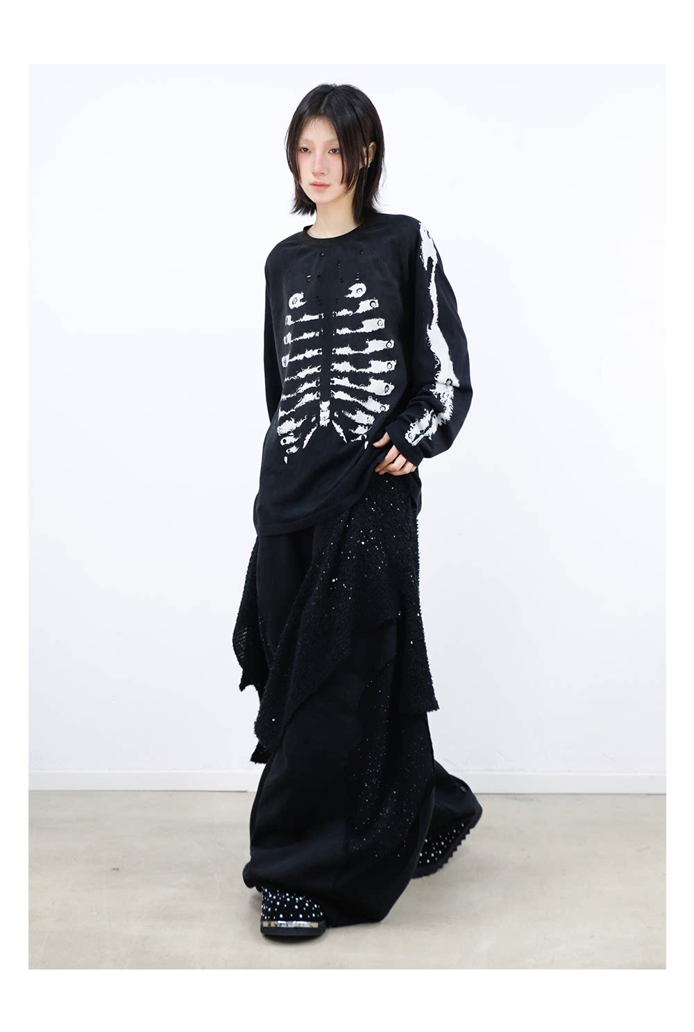 Casual Sweatpants with Detachable Scarf