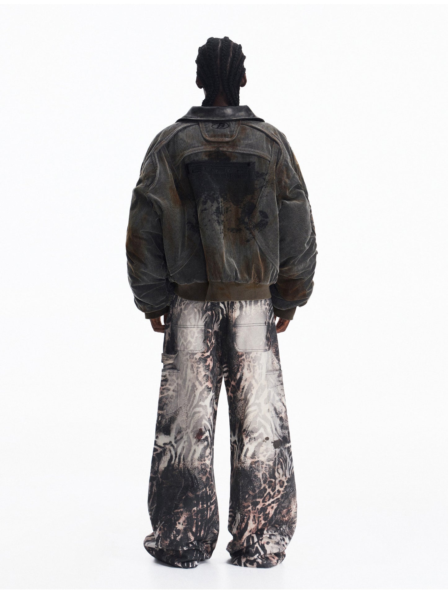 Racing Style Corduroy Jacket