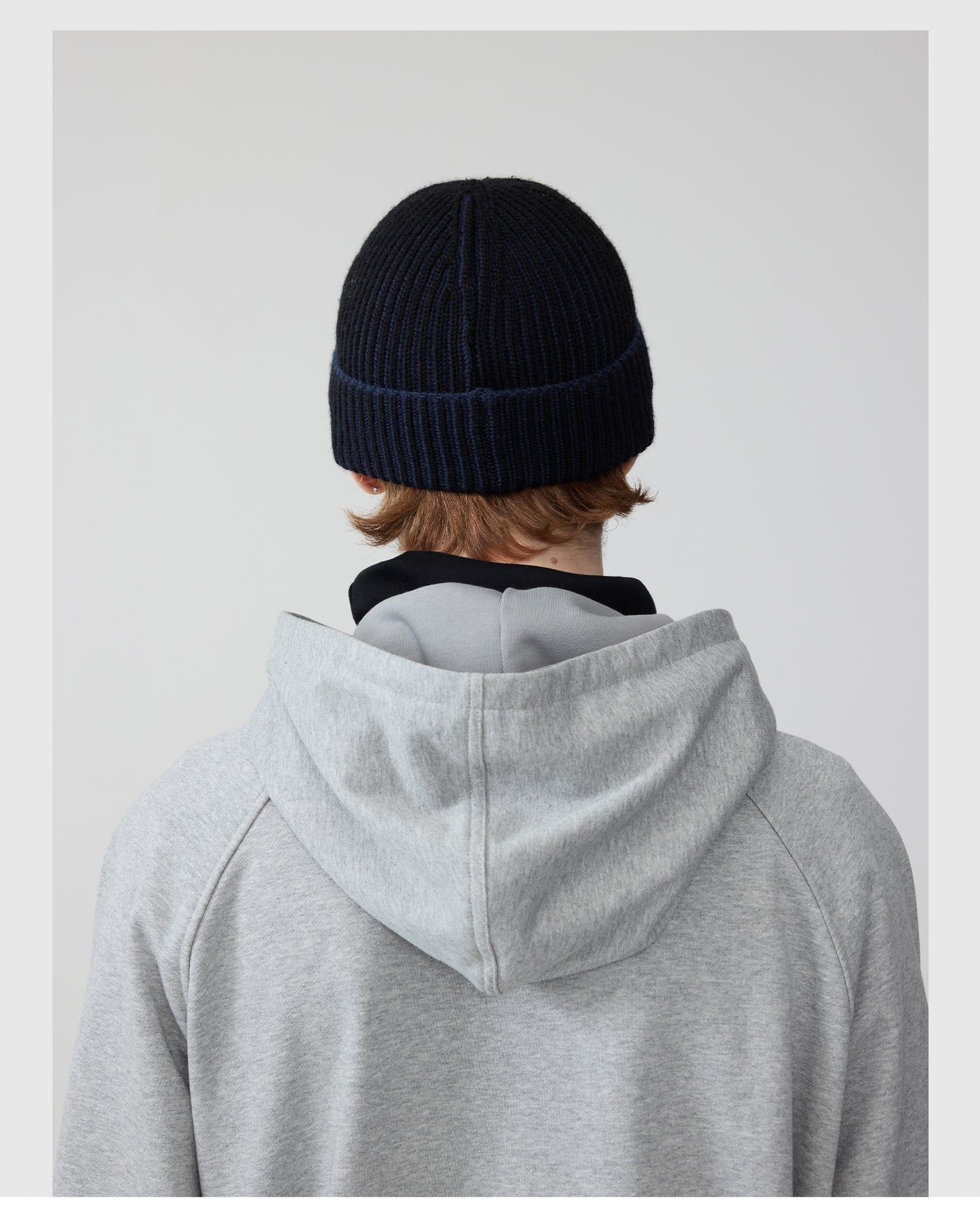 Plain Stripe Knit Cap