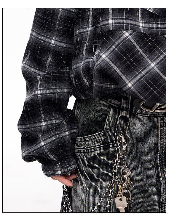 Half-zip hooded sweatshirt