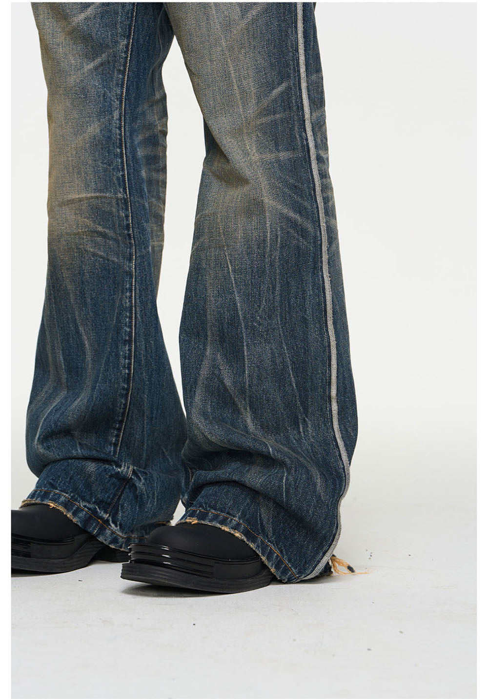 Blue Wash Beard Jeans