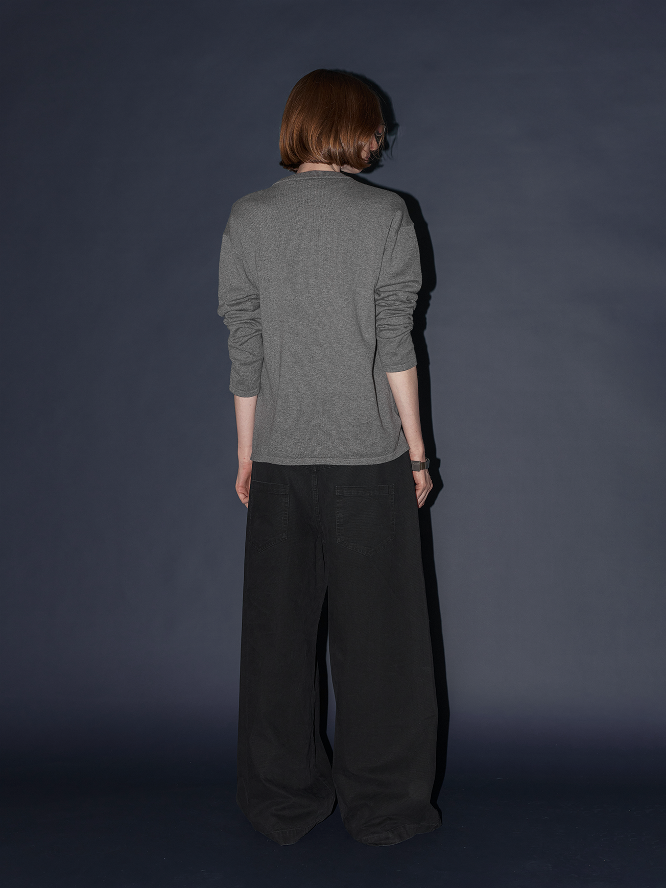 Straight-Leg Denim Pants