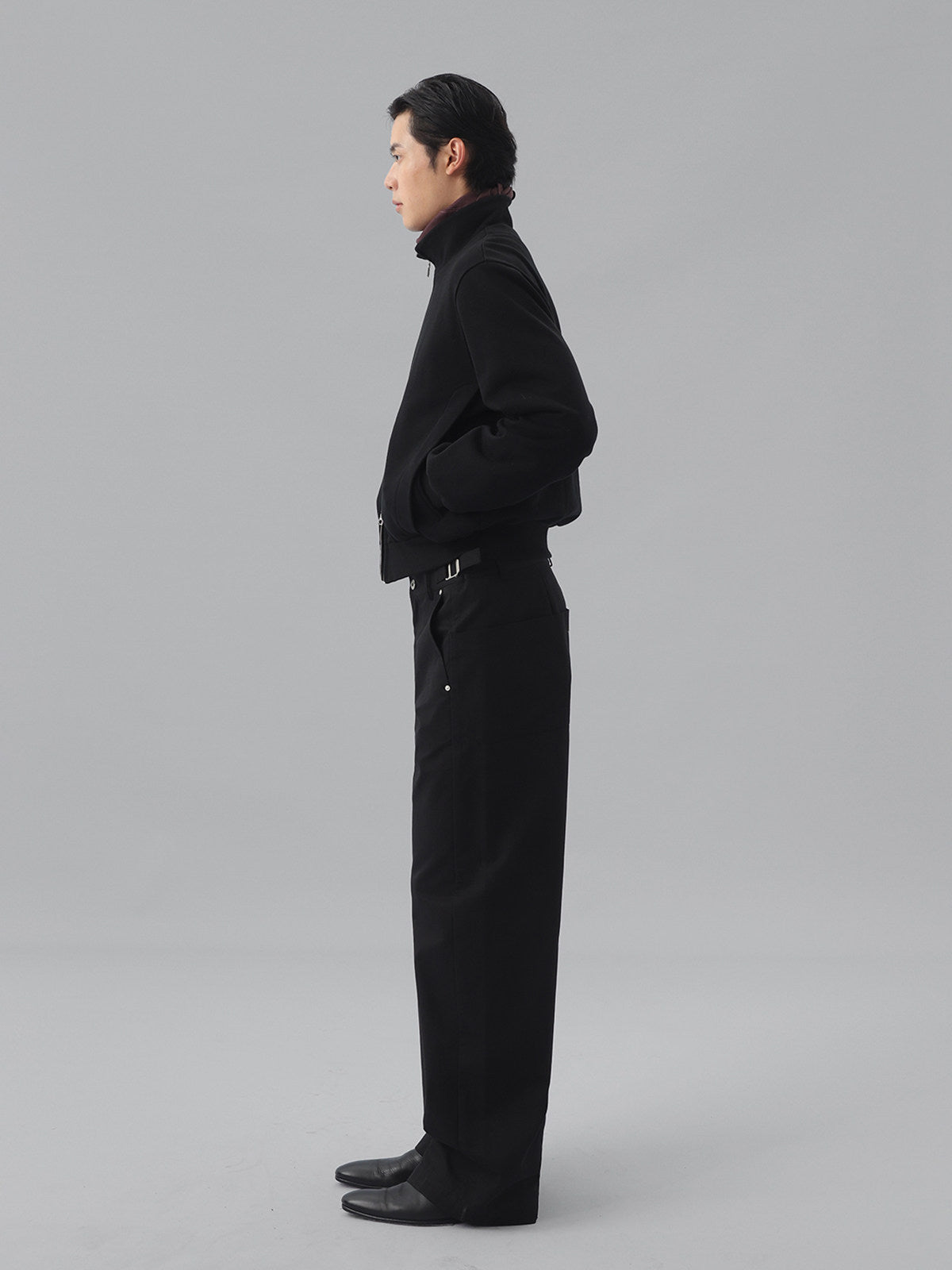 Straight-Leg Pants with Patches