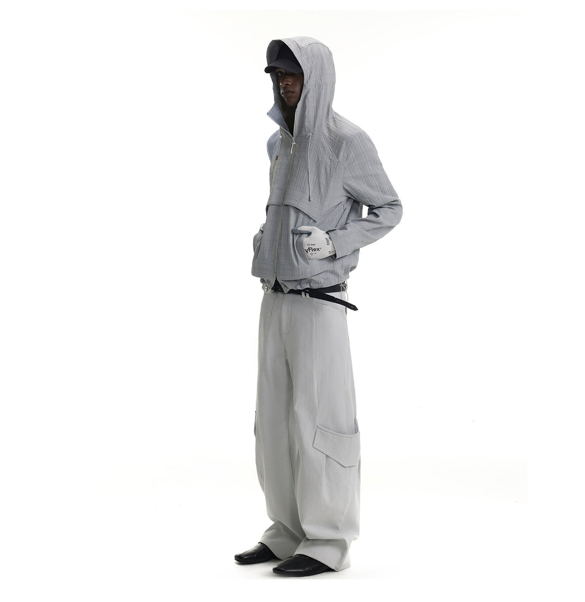 Double-Zip Hooded Jacket