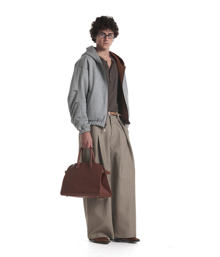 Reversible Faux Leather Hooded Jacket