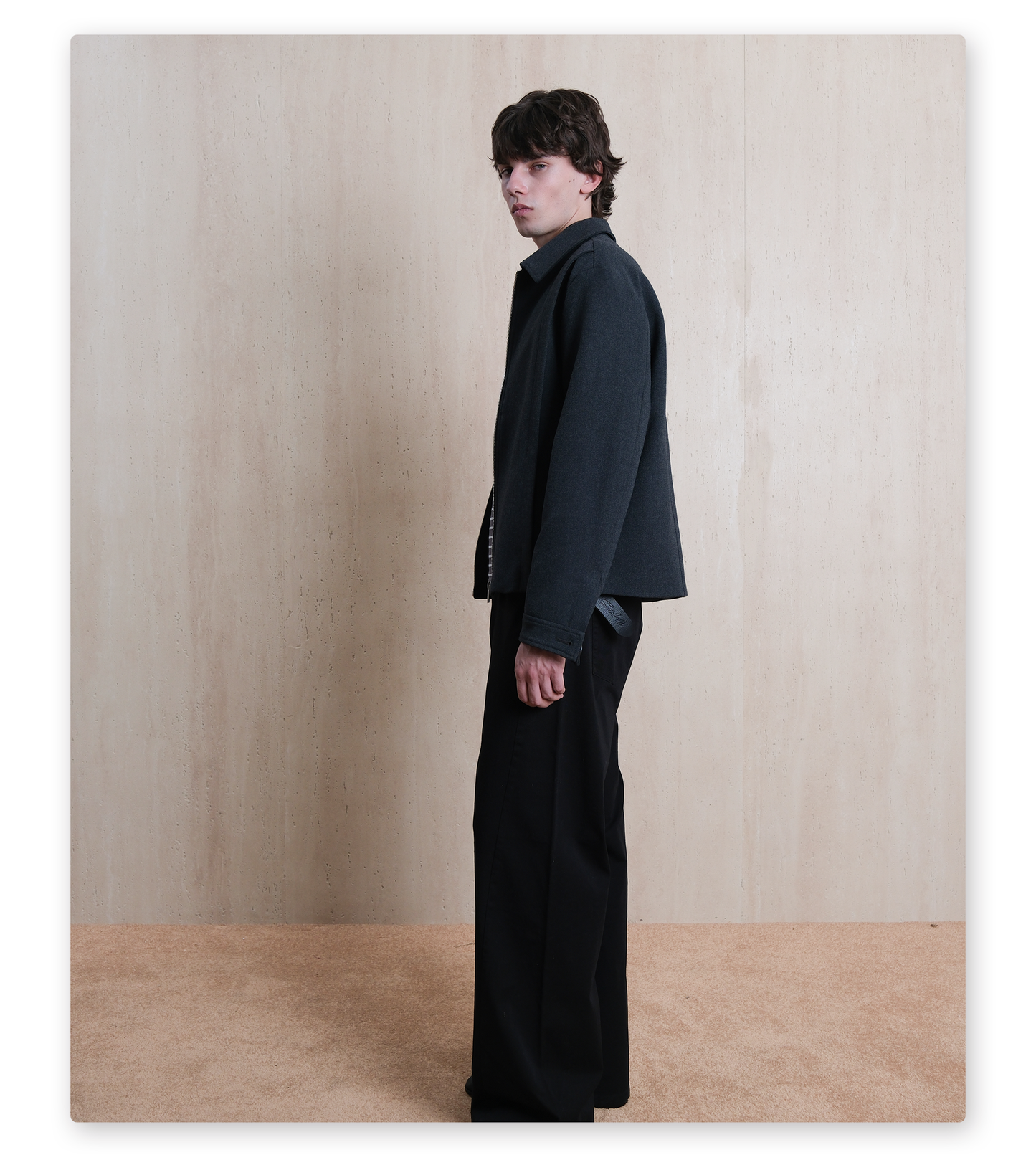 Deconstructed Zip-Up Jacket