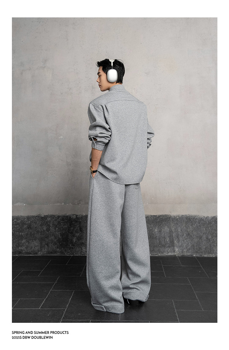 Fake two-piece sweatshirt setup