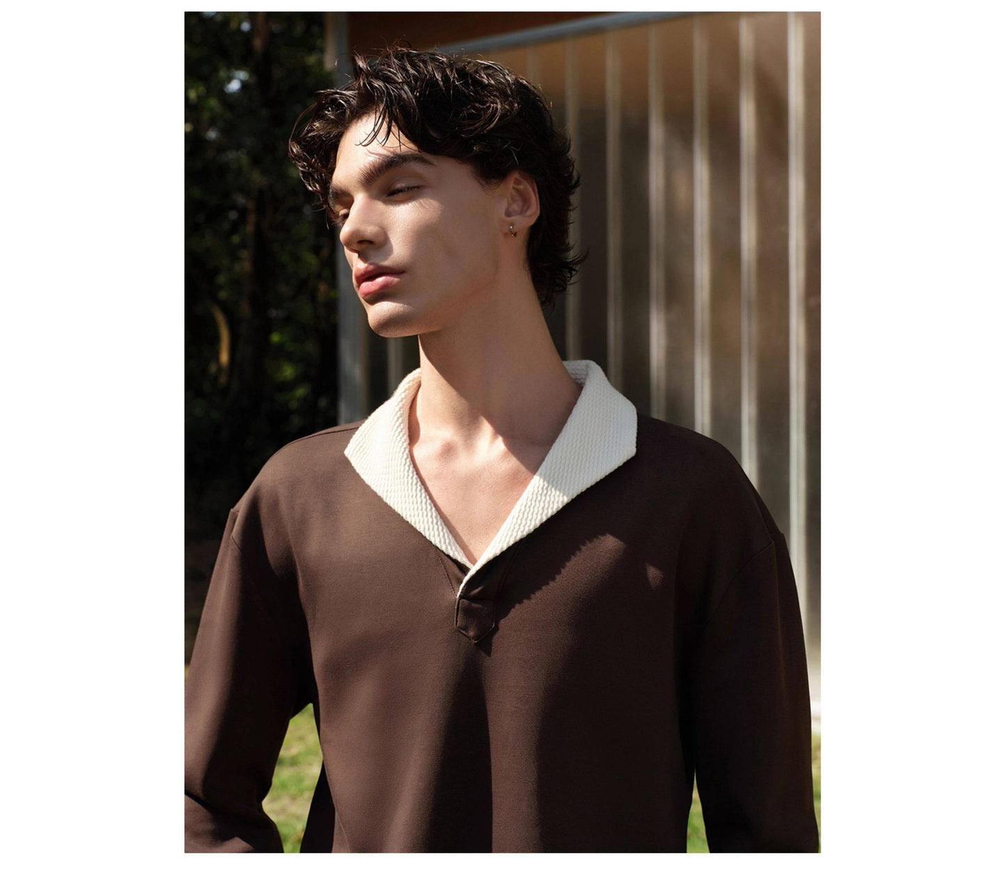 Seagull Collar Polo Shirt