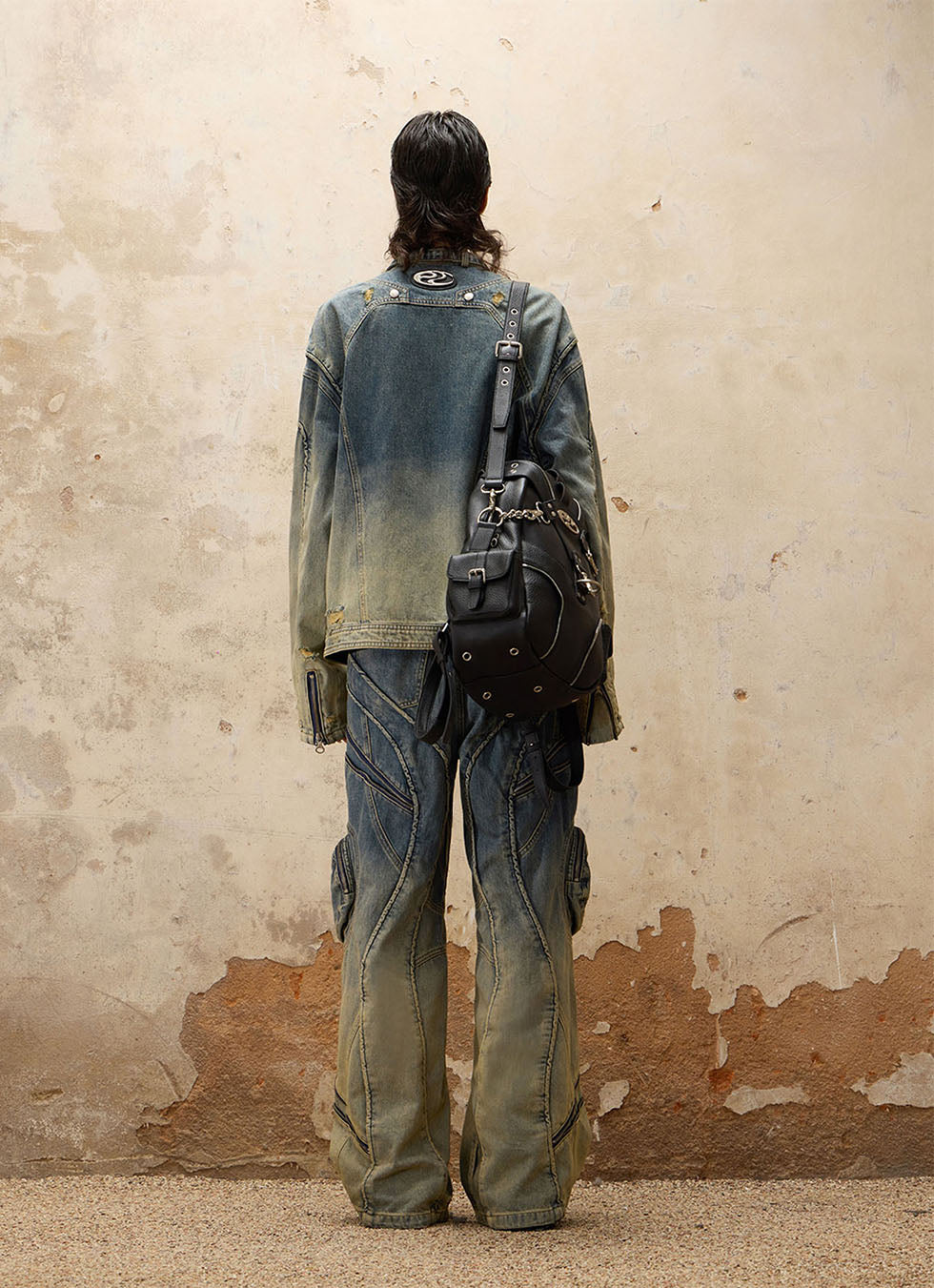 Gradient Fade Denim Jacket