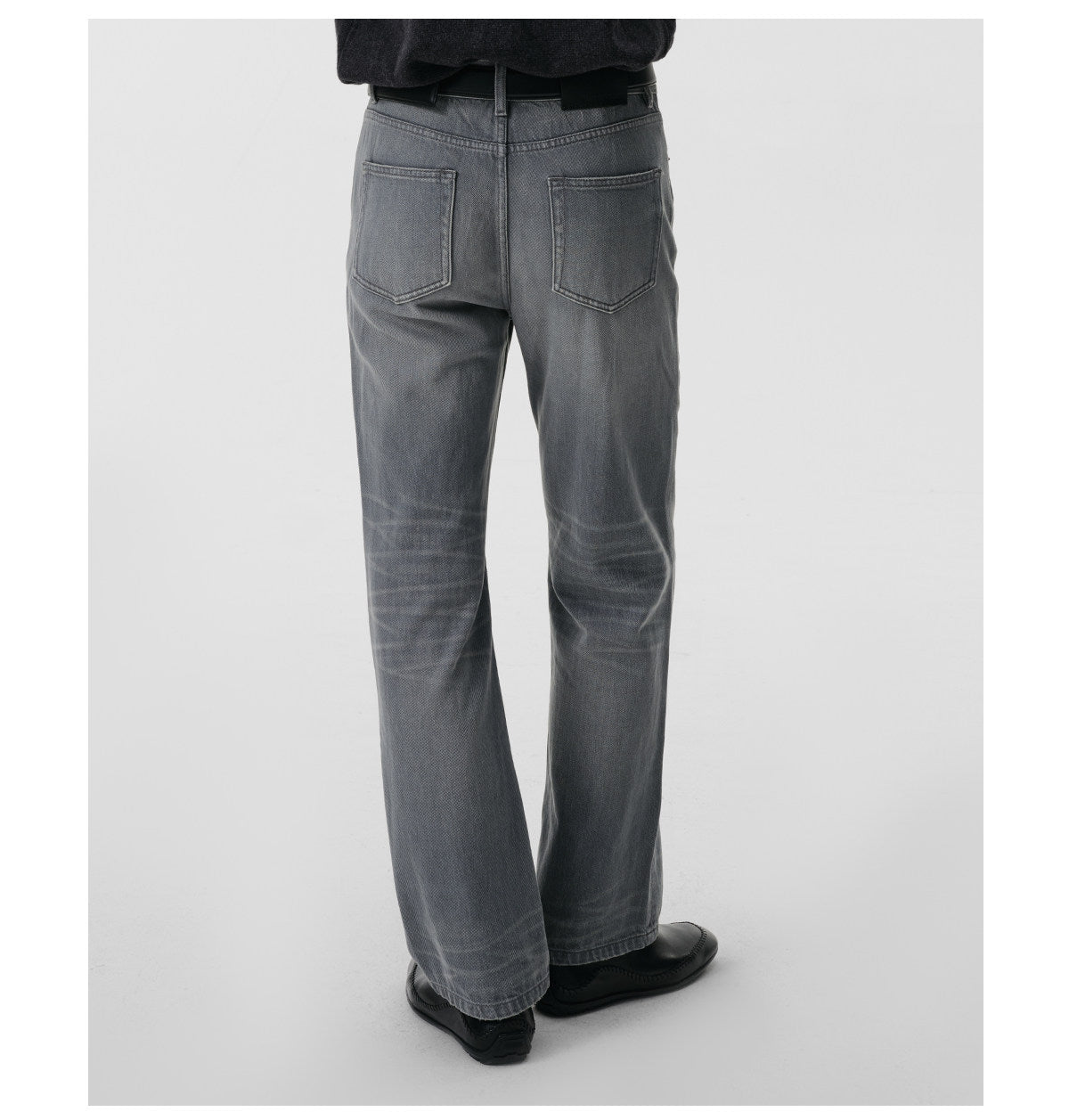 Classic Denim Pants with Cold-Wash Finish