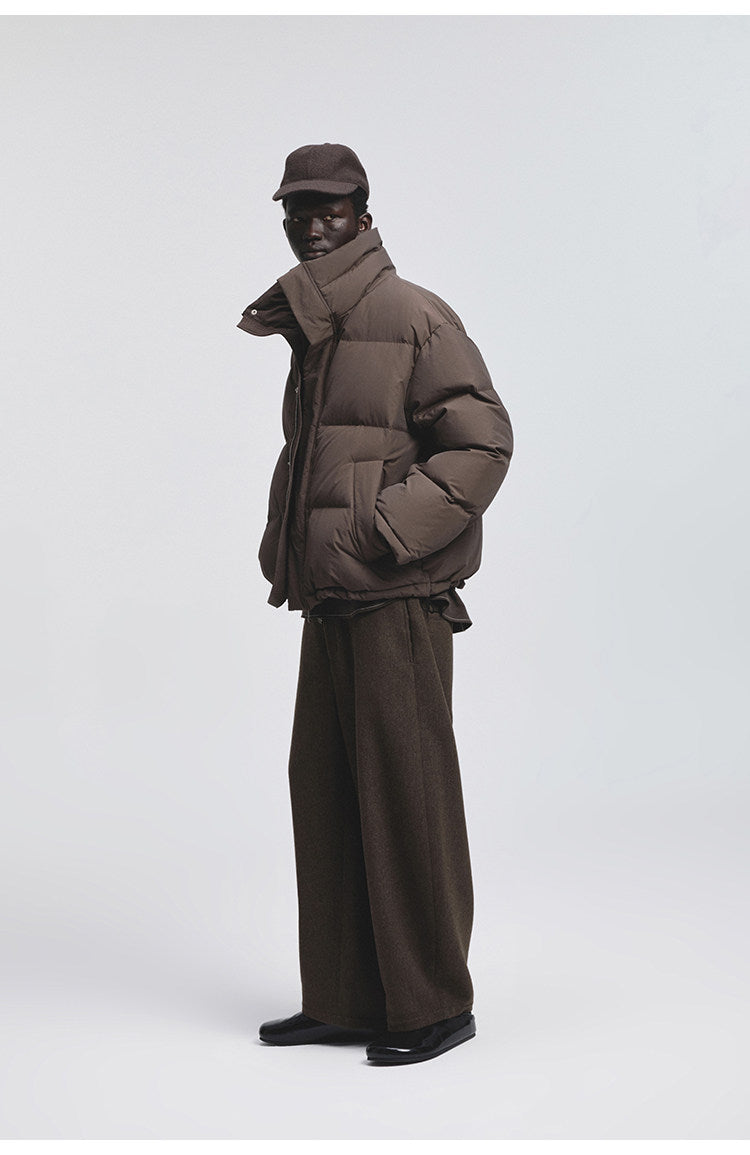 Cotton-Nylon Blend Down Jacket